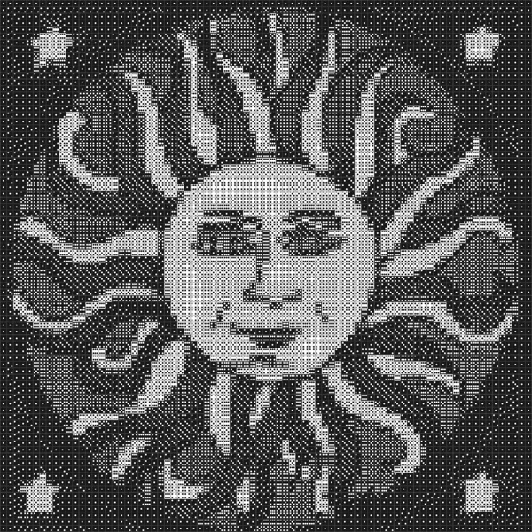 Sun dice art mosaic