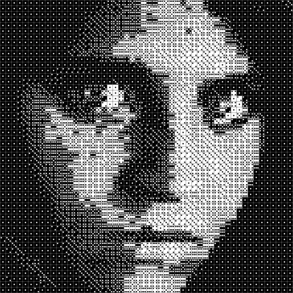 Afghan Girl famous portrait in dice